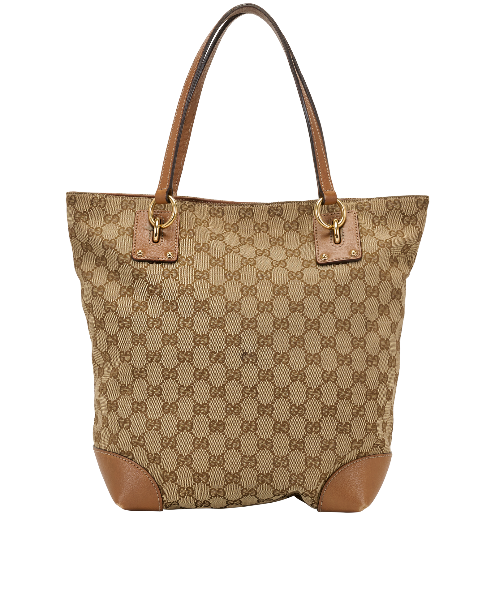 Vintage GG Tote, &pound;350, Handbags, Beige/Tan, Canvas, Back view